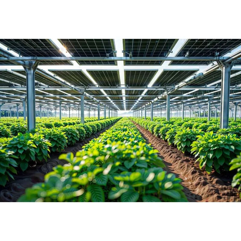 Agrivoltaic saulės šiltnamių sistema