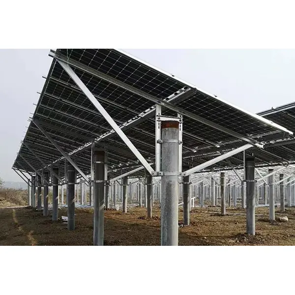 Antžeminė vieno stulpelio saulės energijos montavimo sistema